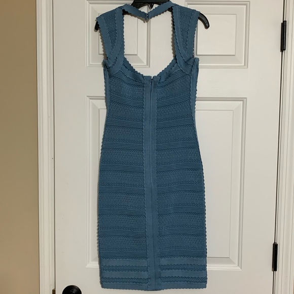 Herve Leger Dress Light Blue S - Picture 5 of 8